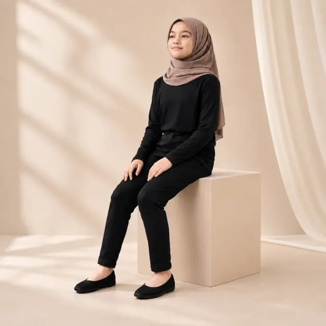 one set anak perempuan manset legging | Setelan Anak lejiing inner Anak Warna Hitam