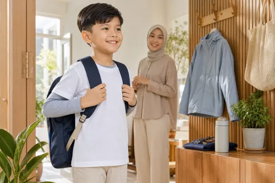 Outfit Anak untuk Kelas Ber-AC dan Perjalanan Panas: Cara Memakai Manset sebagai Lapisan Dasar