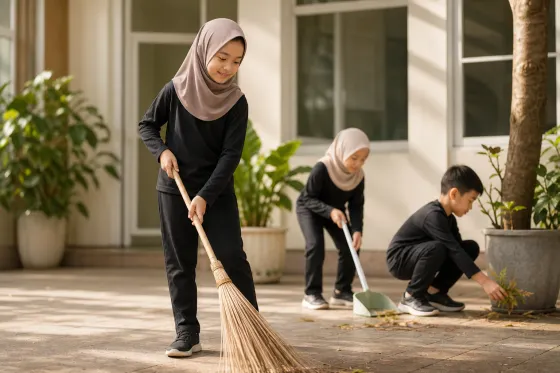 Pakaian Anak untuk Jumat Bersih di Sekolah: Nyaman Bergerak, Siap Berkotor, dan Mudah Diganti