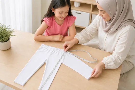 Cara Mengukur Panjang Legging Anak yang Pas: Cek Pinggang, Selangkangan, dan Mata Kaki