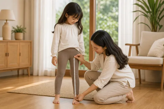 Cara Mengukur Panjang Selangkangan ke Mata Kaki Anak sebelum Memilih Legging Online