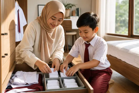 Kaus Kaki Sekolah Anak saat Kemarau: Pilih Bahan, Jumlah Pasang, dan Rutinitas Ganti yang Praktis