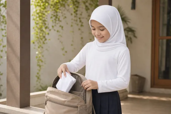 Kerudung Anak untuk Sekolah saat Cuaca Kering dan Berangin: Panduan Bahan, Ukuran, dan Cadangan