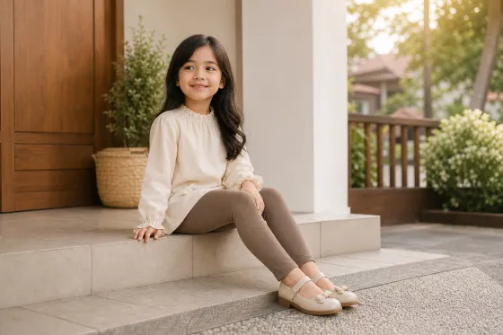 Legging Coklat Anak untuk Ngaji Sore dan Bermain Setelahnya: 3 Padu Padan yang Tetap Rapi