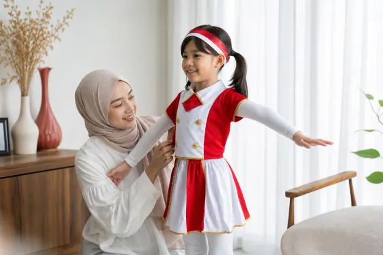 Menyiapkan Lapisan Dasar untuk Kostum Karnaval 17 Agustus Anak agar Tetap Nyaman Bergerak