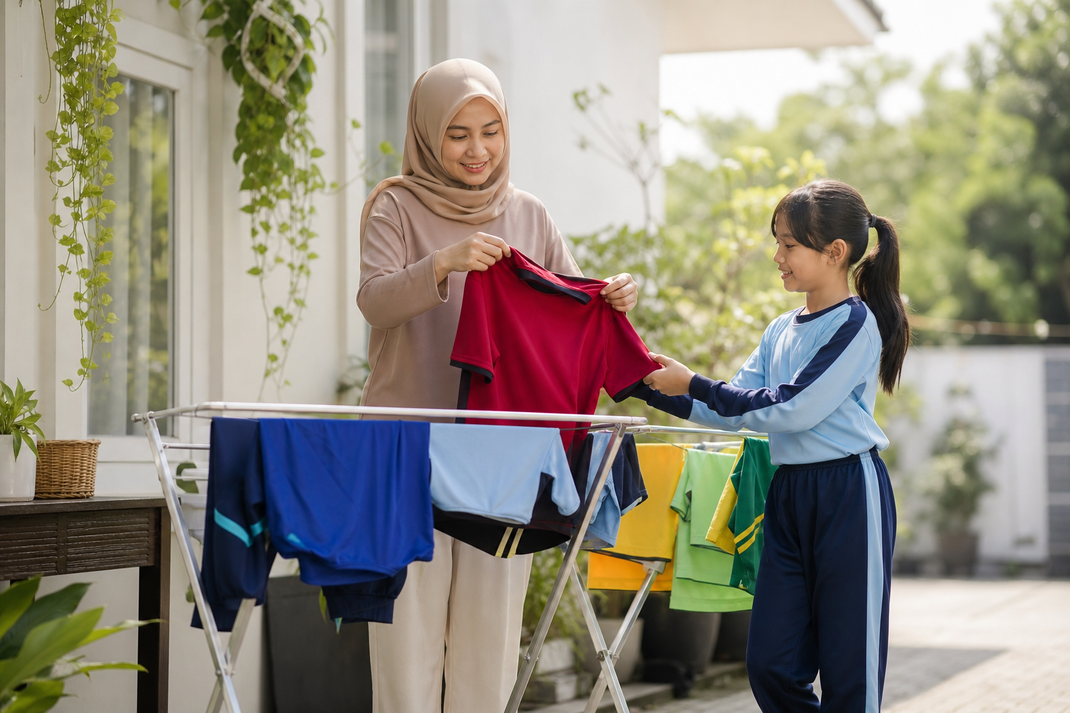 Merawat Seragam Olahraga dan Kaos Ekskul Anak di Musim Kemarau agar Tidak Cepat Kusam