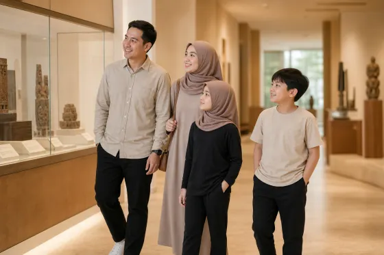 Outfit Anak untuk Museum dan Perpustakaan: Rapi, Bebas Bergerak, dan Siap Ruang Ber-AC