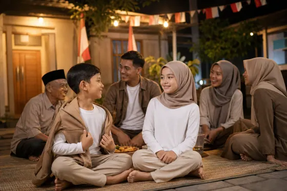 Pakaian Anak untuk Malam Tirakatan 17 Agustus: Nyaman Duduk, Sopan Bersilaturahmi, dan Siap Pulang Malam