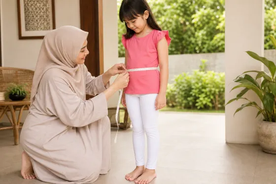 Cara Mengukur Pinggang, Pinggul, dan Panjang Kaki Anak sebelum Membeli Legging Online