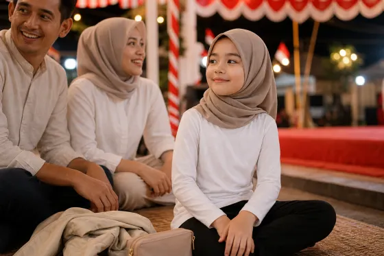 Outfit Anak untuk Pentas Malam 17-an: Rapi di Panggung, Nyaman Menunggu Giliran