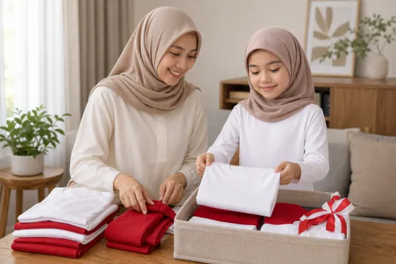 Setelah 17-an Selesai: Cara Menyimpan Outfit Merah Putih Anak agar Siap Dipakai Lagi