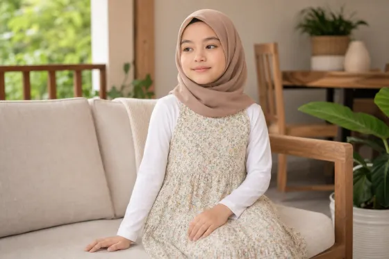 Manset Anak untuk Dress atau Tunik Tanpa Lengan: Cara Menentukan Panjang Lengan dan Warna yang Serasi
