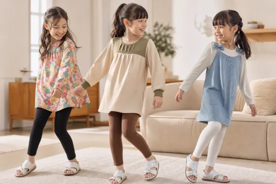 3 Rumus Padu Padan Manset dan Legging Warna Netral untuk Anak yang Aktif Setiap Hari