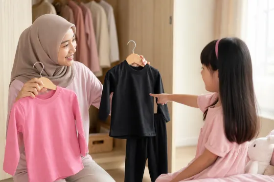 Saat Anak Menolak Baju Pilihan Orang Tua: Teknik Dua Pilihan agar Pagi Hari Tidak Berlarut-larut