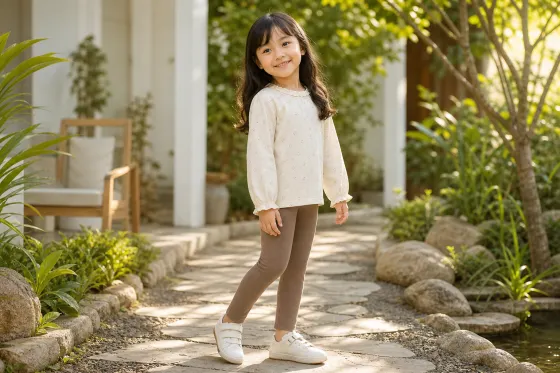 Legging Cokelat Anak Dipadukan dengan Atasan Apa? 4 Rumus Warna agar Tampilan Harian Tidak Terlihat Berat