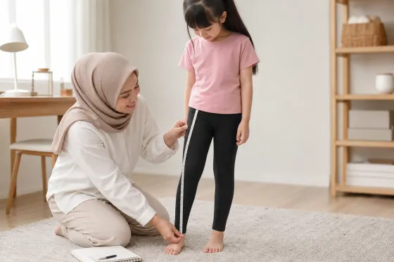Cara Mengukur Legging Anak di Rumah: Panduan Panjang Kaki, Pinggang, dan Selangkangan