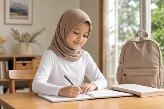 Manset Anak sebagai Inner Seragam: Cara Memilih Panjang Lengan, Leher, dan Warna agar Tetap Rapi