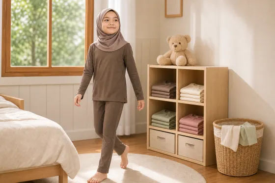 Rotasi Piyama Anak di Musim Kemarau: Pilih Bahan Ringan dan Siapkan Cadangan Tanpa Lemari Penuh