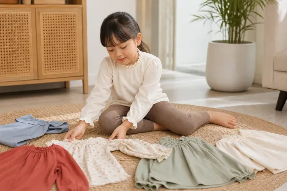 Padu Padan Legging Cokelat Anak dengan Atasan Cerah dan Netral untuk Aktivitas Harian