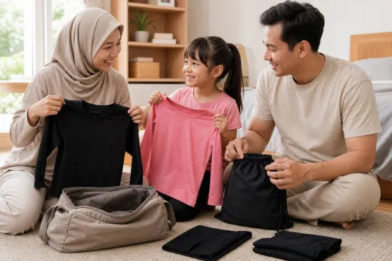 Menyiapkan Outfit Anak untuk Akhir Pekan di Rumah Keluarga: Prinsip Berlapis yang Tidak Membuat Tas Penuh