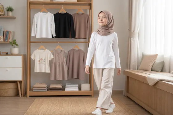 Manset Anak sebagai Inner: Cara Memilih Warna Dasar agar Lemari Pakaian Lebih Mudah Dipadukan