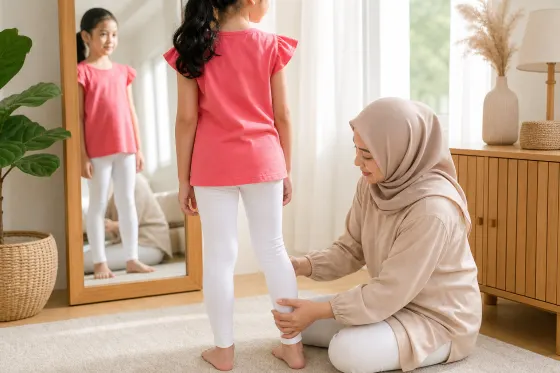Legging Anak Tidak Tembus Pandang: Cara Mengecek Bahan, Warna, dan Ukuran sebelum Dipakai Keluar