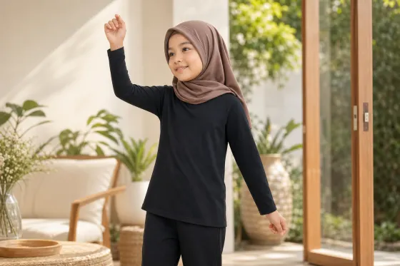 Manset Anak sebagai Inner Dress Tanpa Lengan: Cara Memilih Warna, Panjang Lengan, dan Ukuran yang Tidak Mengganggu Gerak