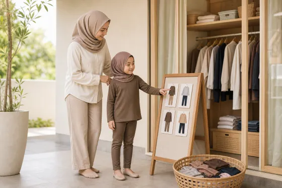 Kartu Kombinasi Outfit Anak: Cara Menyiapkan Pilihan Baju agar Pagi Hari Lebih Mandiri