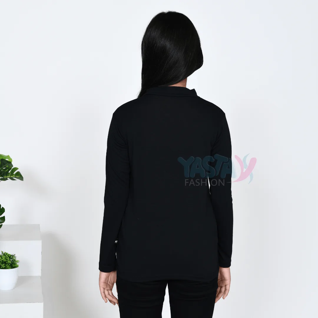 Baju Manset Lengan Panjang Premium Anak Remaja Hitam Usia 10-15 Tahun