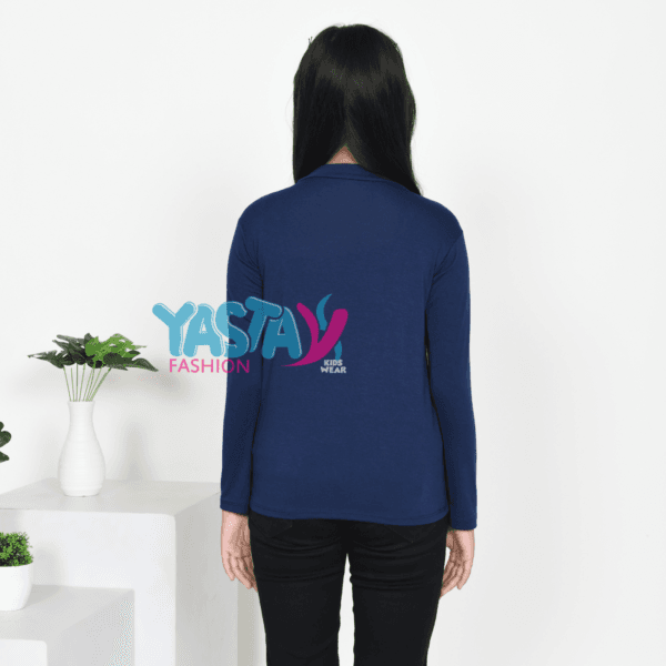 Manset Lengan Panjang Anak Remaja Warna Biru Navy Usia 10-15 Tahun - Yasta Fashion