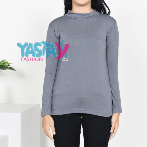 Baju Manset Lengan Panjang Anak Remaja Abu-abu Usia 10-15 Tahun – Yasta Fashion